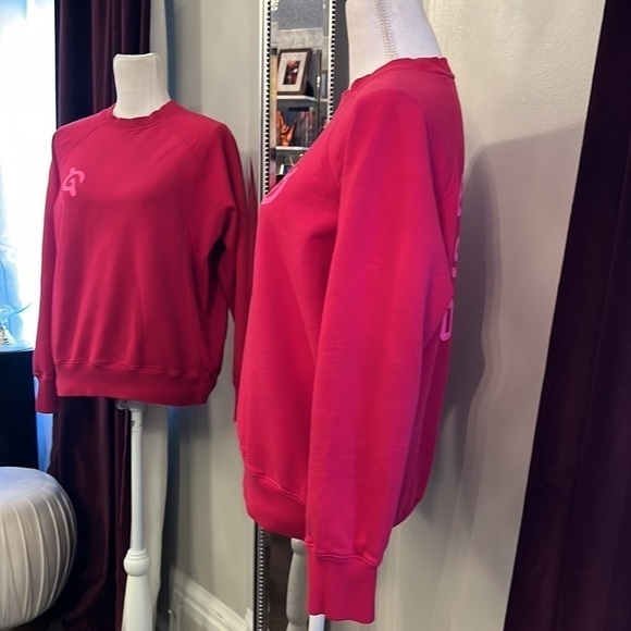 SPIRITUAL GANGSTER X PELOTON Let Your Spirit Move You Pink Crewneck Size Small - Picture 6 of 12